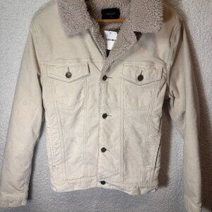 NWT Free People Rollas Denim Sherpa Jacket